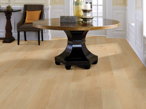 Room scene of Floorte Pro Anvil Plus River Bend luxury vinyl plank flooring by Shaw.