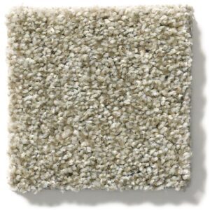 Shaw Cabana Bay Tonal carpet in color Pebble Creek, close up photo showing fibers.