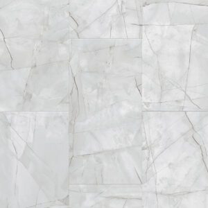 Engineered Floors PureGrain Colonnade tile look luxury vinyl plank flooring in the color Platinum Carrara close up color swatch.