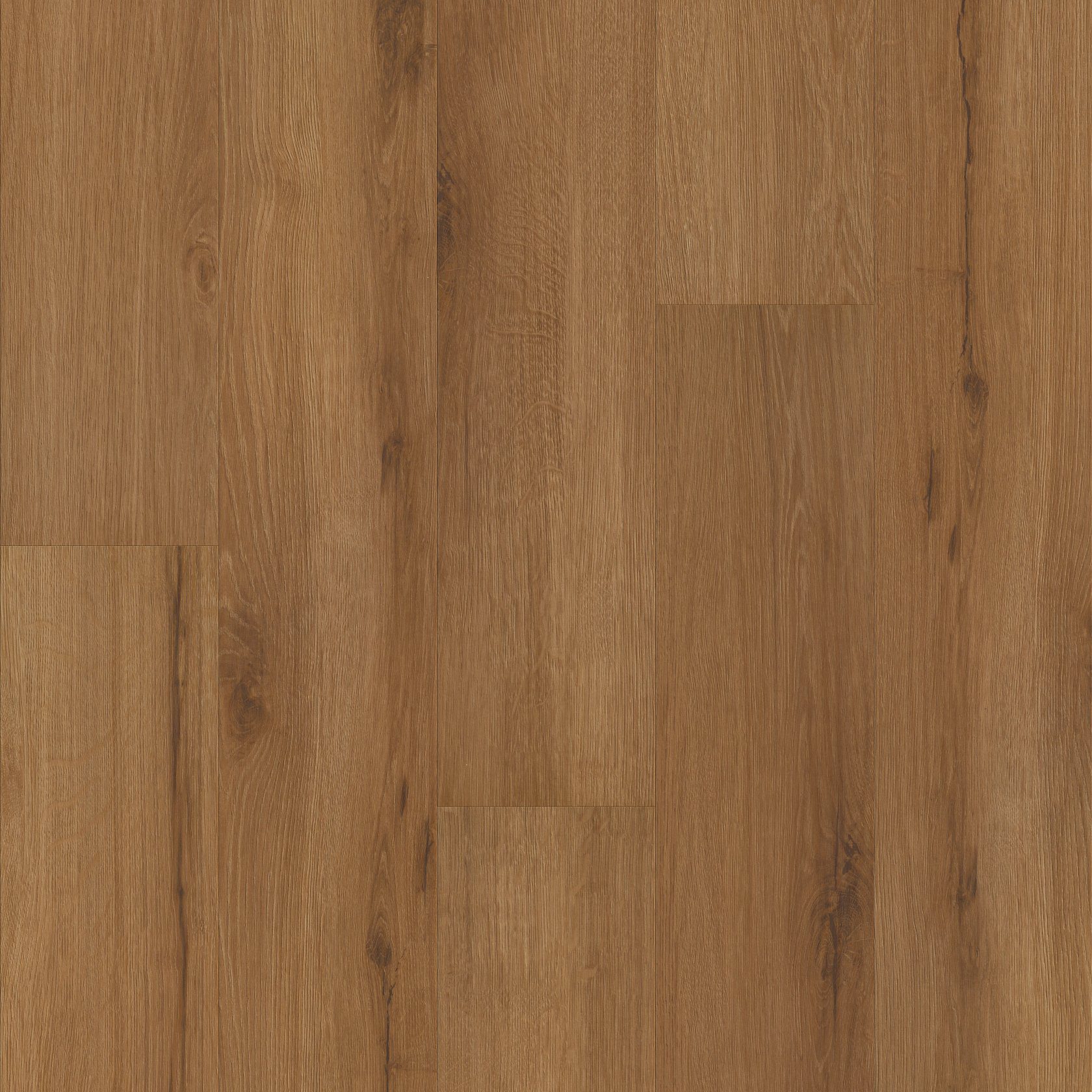 Color swatch of planks from the Shaw Fleetwood collection in Harvest Oak.
